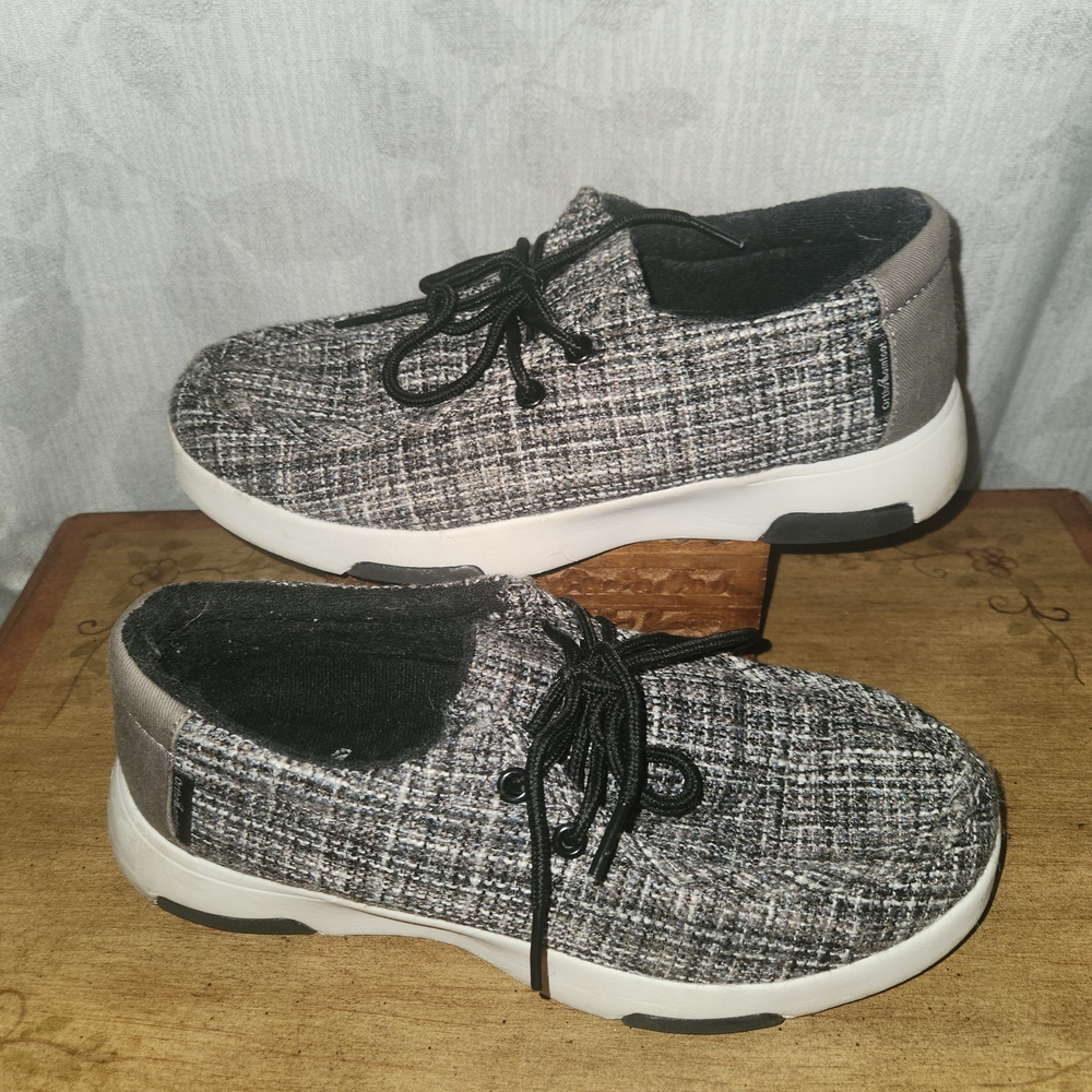 Orthocomfort Women's Black and Gray Flats
